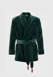 Men Green Smoking Jackets Designer Luxury Dinner Wedding Party Wear Coats  - Picture 1 of 2
