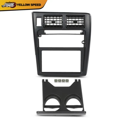 Borde de bisel de radio de ventilación de aire central para tablero con soporte para taza apto para Toyota Tacoma 95-97 Foto 1 de 4