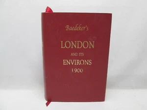 Baedeker's London and Its Environs 1900 by Karl Baedeker Hardcover w/Dustjacket - Picture 1 of 7