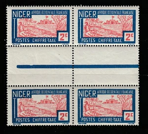 Niger Scott # J9 MNH Dachrinnenblock - Bild 1 von 1