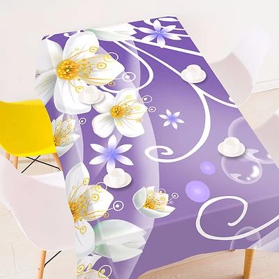 3D Petals 45 Tablecloth Table Cover Cloth Birthday Party AJ WALLPAPER UK Lemon - Image 1 of 4