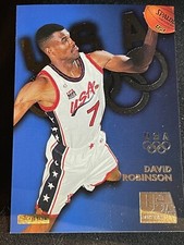 1996 Skybox USA Basketball #S8 Silver David Robinson, The Admiral, San Antonio 