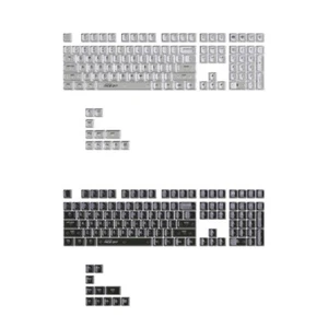 132Key MDA Profile Keycaps Backlit Crystal Keycaps for Mechanical Keyboards - Afbeelding 1 van 10