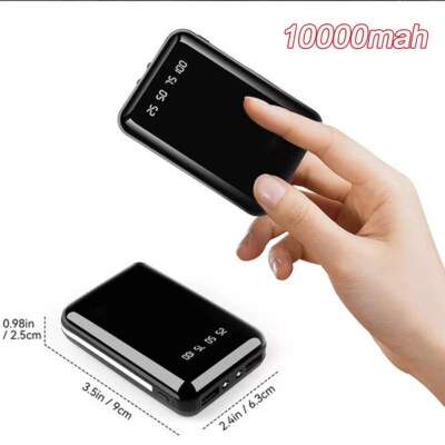 10000mAh Power bank  Kompakt Externer Akku Power Bank Klein Handy Ladegerät - Bild 1 von 4