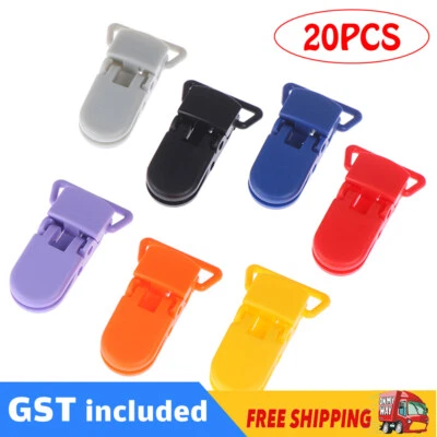 40pcs Colorful Plastic Suspender Soother Pacifier Holder Dummy Clips For Newborn - image 1 of 4