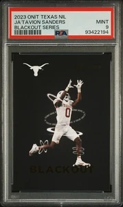 Onit Texas Longhorns Blackout Gold 2023 - Ja'Tavion Sanders PSA 9 - Imagen 1 de 2