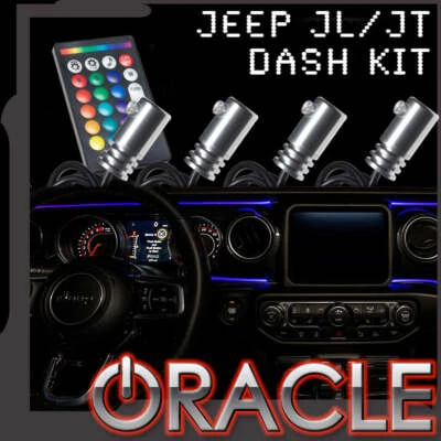 ORACLE ColorSHIFT Fiber Optic LED Dash Kit Fits Jeep Wrangler JL / Gladiator JT - Image 1 of 4