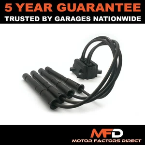 Ignition Coil Pack Spark Plug Leads For Renault Clio Kangoo Modus Twingo 1.2 - Picture 1 of 1