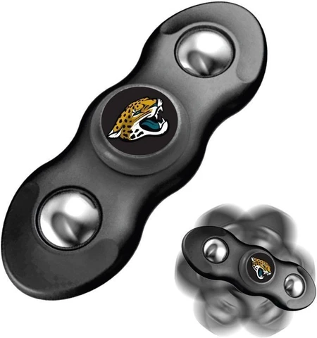 New 2 in 1 NFL Jacksonville Jaguars Flik Fidget Spinner and Rollng Fidget Balls Cover