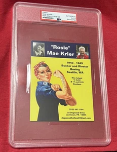 Rosie Mae Krier Rosie the Nieter! PSA/DNA authentifiziertes Autogramm signiertes Foto - Bild 1 von 2