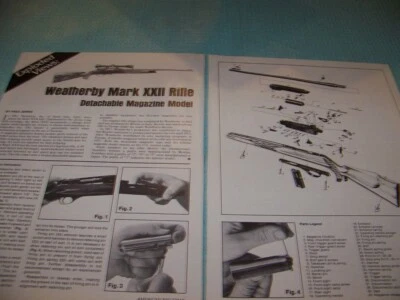 WEATHERBY MARK XXII RIFLE..HISTORY/EXPLODED VIEW/DISASSEMBLY (853NN) - Image 1 of 3