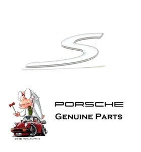 Porsche 911 997 Carrera Silver 'S' Decklid Emblem 99755924300 GENUINE - Bild 1 von 1