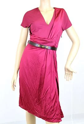 $1695 NEW Authentic Gucci V-Neck Dress w/GG Belt, S, 271398 - Image 1 of 4