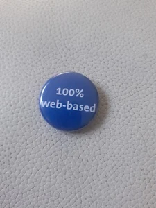 100% Web-based Vintage Badge - Picture 1 of 3