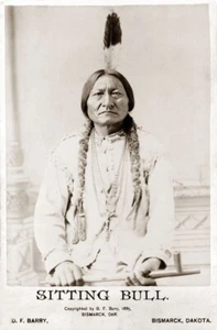 Native American Sioux Chief Sitting Bull Photo Print Poster Wall Picture A4 - Picture 1 of 6