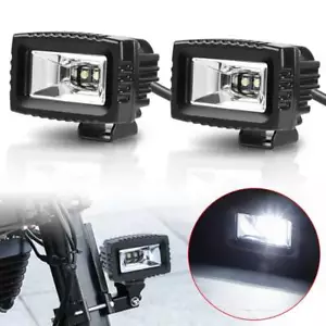 2X 3inch LED Work Light Flood Cube Pods Bar Driving Fog Lamp Offroad SUV ATV UTV - Foto 1 di 11