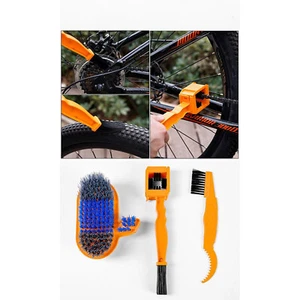 Bicycle Chain Cleaner Bike Wash Tool Cycling Scrubber Tire Clean Brush Tool Kit - Picture 1 of 17