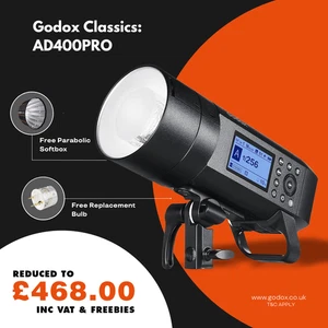 Godox AD400Pro Witstro | Official UK Distributor + Warranty + 3 FREE Gifts - Picture 1 of 7