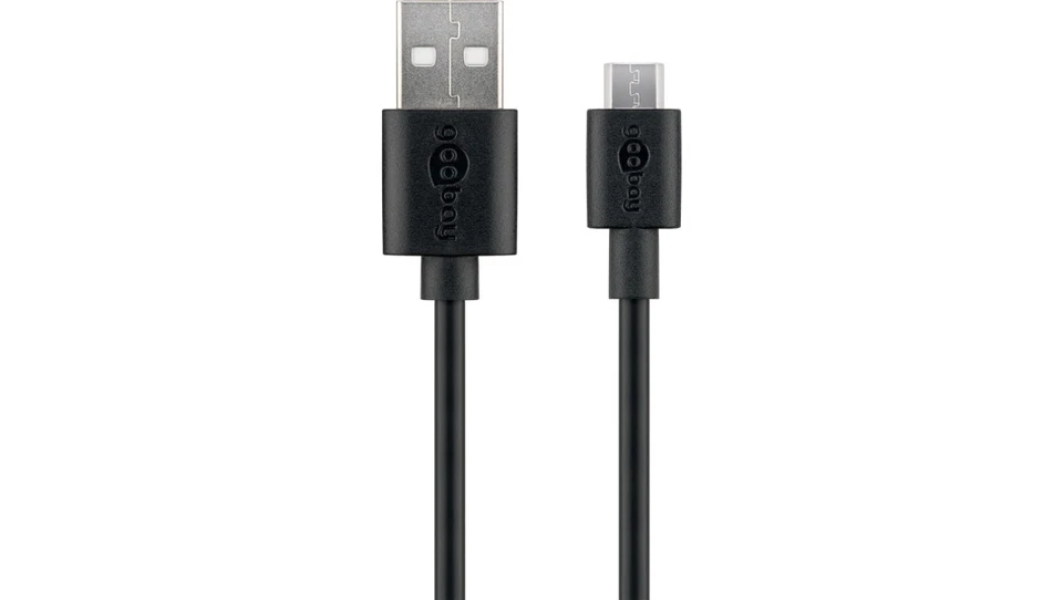 Goobay USB 2.0-Micro-Stecker Typ B auf USB 2.0-Stecker Typ A Schnellladekabel (72227)
