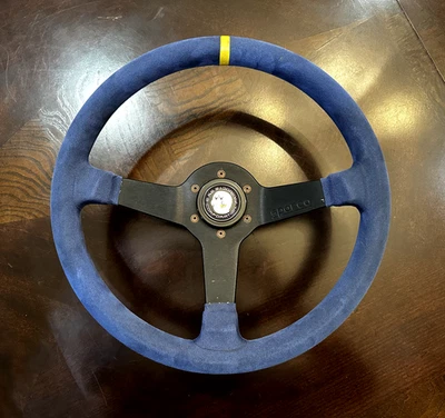 Volante Sparco - 350 mm gamuza azul - USADO Foto 1 de 4