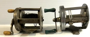 Vintage 2 Bronson Fishing Reels Lion LW No. 1800 and Bronson Comet LOT OF 2 - Picture 1 of 5