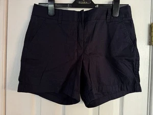 J Crew Damen Chino marineblau eingebrochene Shorts - 5" Schrittlänge - Größe 6 - Bild 1 von 2