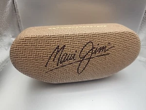Maui Jim Sunglasses Hard Case Large Tan Basketweave Design - Picture 1 of 5