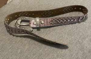 Belt for Girls Western Style 36” (pink & silver) - Picture 1 of 5