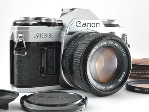 Canon AE-1 silber Kamera mit FD 50mm f1.4 Objektiv voll funktionsfähig getestet - Bild 1 von 12