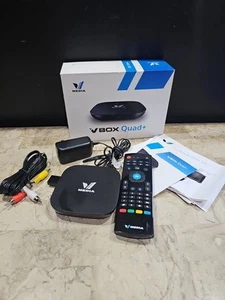 Vmedia VBox Quad+ Black Streaming Device Android BOX - Picture 1 of 8