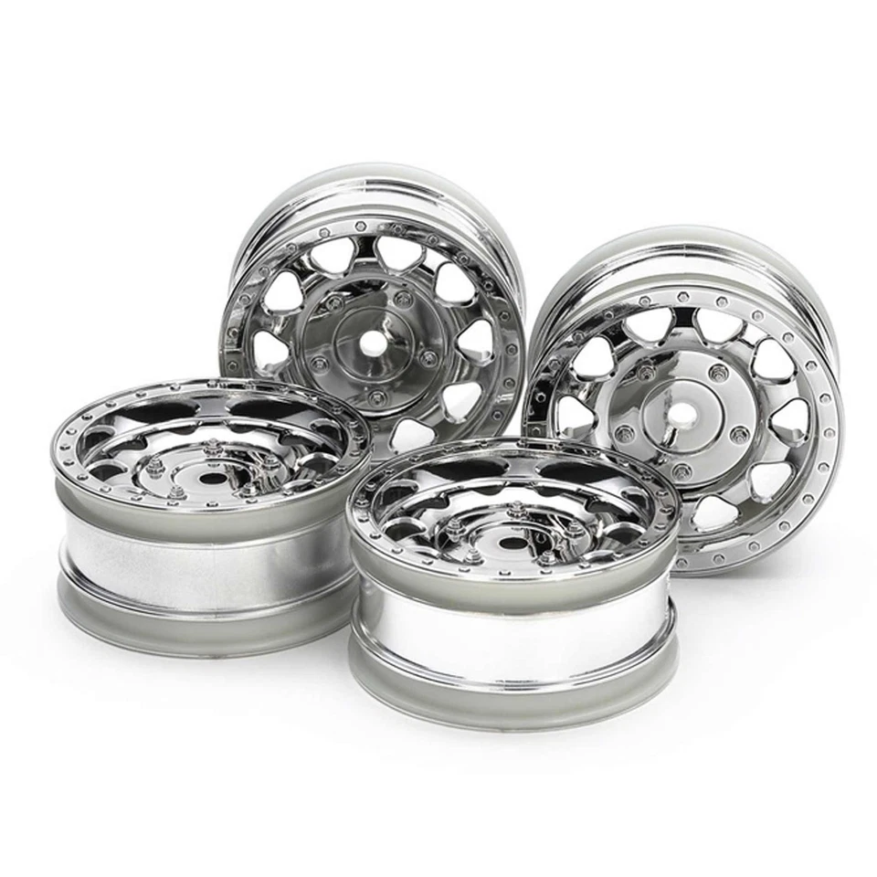 Tamiya RC Spare Parts No. 1715 SP.1715 BBX Chrome Plated Wheels (4 wheels, 26mm - Image 1 of 1