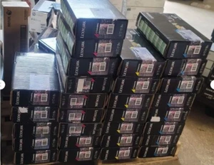 NEW Lexmark C734 Sealed C734A4KG C734A4YG C734A4MG C734A4CG Toner Cartridges - Picture 1 of 2
