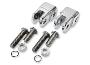 LA Choppers Early-style Male Footpeg Mount Adapters - Chrome - LA-7202-01 - Picture 1 of 5