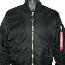 Alpha Industries MA 1 Flight Bomber Jacket US Air Force USAF Flyer Size Medium