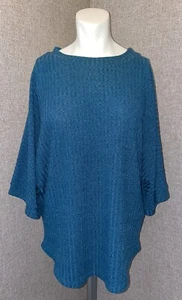 Kori America Damen türkis Strickpullover Medium Kimonoärmel gebraucht, in einwandfreiem Zustand - Bild 1 von 8