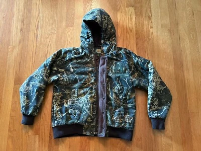 Cabela’s Youth Boy's Seclusion 3D Camo Insulated Hooded Hunting Jacket Size M - Image 1 of 4