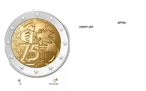 2 Euro 2021 Francia-75 años de la fundación de UNICEF - Imagen 1 de 1