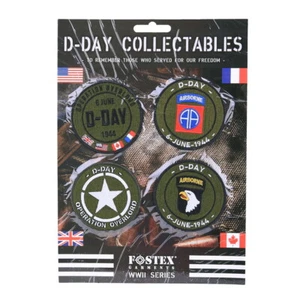 Aufnäher   D-Day  Collectables  to remember  im  blister  ca 30x21 cm - Picture 1 of 1