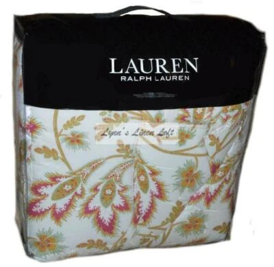 RALPH LAUREN Liana Tropical Floral 3P FULL/ QUEEN COMFORTER SET NEW $300 - Image 1 of 4