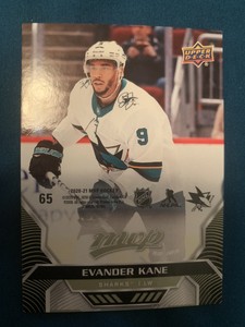 EVANDER KANE 2020-21 UD MVP PUZZLE BACK PARALLEL #65 SHARKS🏒🥅