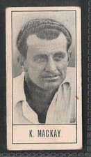 BARRATT, Test Cricketers, A Series, KEN MACKAY, QUEENSLAND, No.32, VG/G, 1956