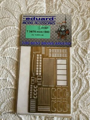 EDUARD Fotoincisione Accessories- 35069-T 34/76 Mod.1943 -1/35- Kit for Tamiya - Immagine 1 di 3