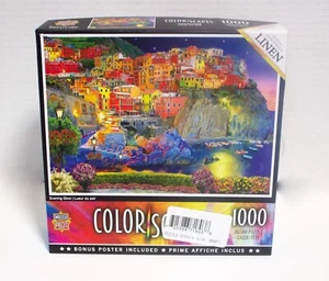 Rompecabezas de lino MasterPieces Colorscapes brillo nocturno 1000 piezas NUEVO con DMG A CAJA 1 - Imagen 1 de 10