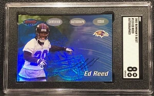2002 Bowmans Best Ed Reed, #133, Rookie, Auto, Graded SGC 8, UM CANES, RAVENS - Bild 1 von 4
