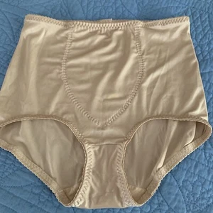 Vintage Cupid 2106 Shaper Satin Panel Panty Womens 2XL High Waist Beige - Picture 1 of 4