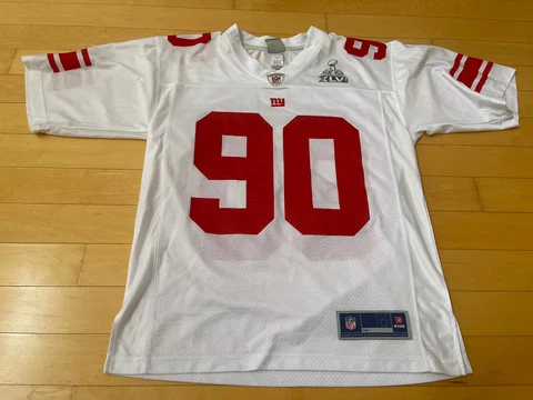 JASON PIERRE-PAUL NY Giants #90 Pro Line Super Bowl XLVI Jersey-SZ M-new No Tags Cover