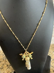 Collana Polvere Vintage RARA Ritirata Kirks Folly Angel Folly con Bottiglia - Foto 1 di 10