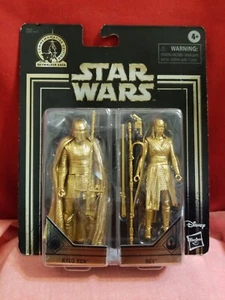Star Wars Ren and Rey Figures Commemorative Edition Skywalker Saga Gold "NEW" - Picture 1 of 3