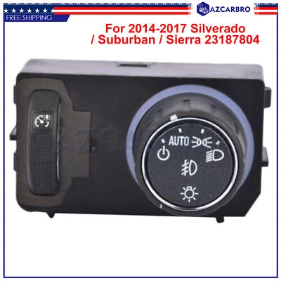 Headlight Fog Light Switch For 2017-2019 GMC Sierra 1500 2500 HD 3500HD 23187804 - Image 1 of 4