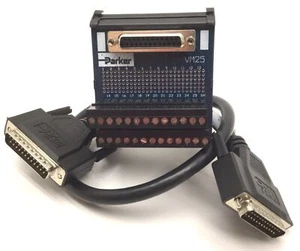 Parker VM25 PLC Breakout Board, DB25 to Screw Terminals, DIN Rail, With Cable - Picture 1 of 6